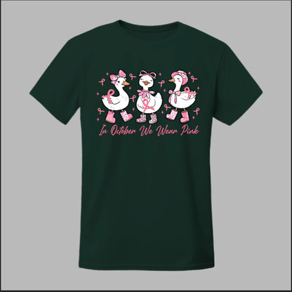 In October We Wear Pink Geese Tee
