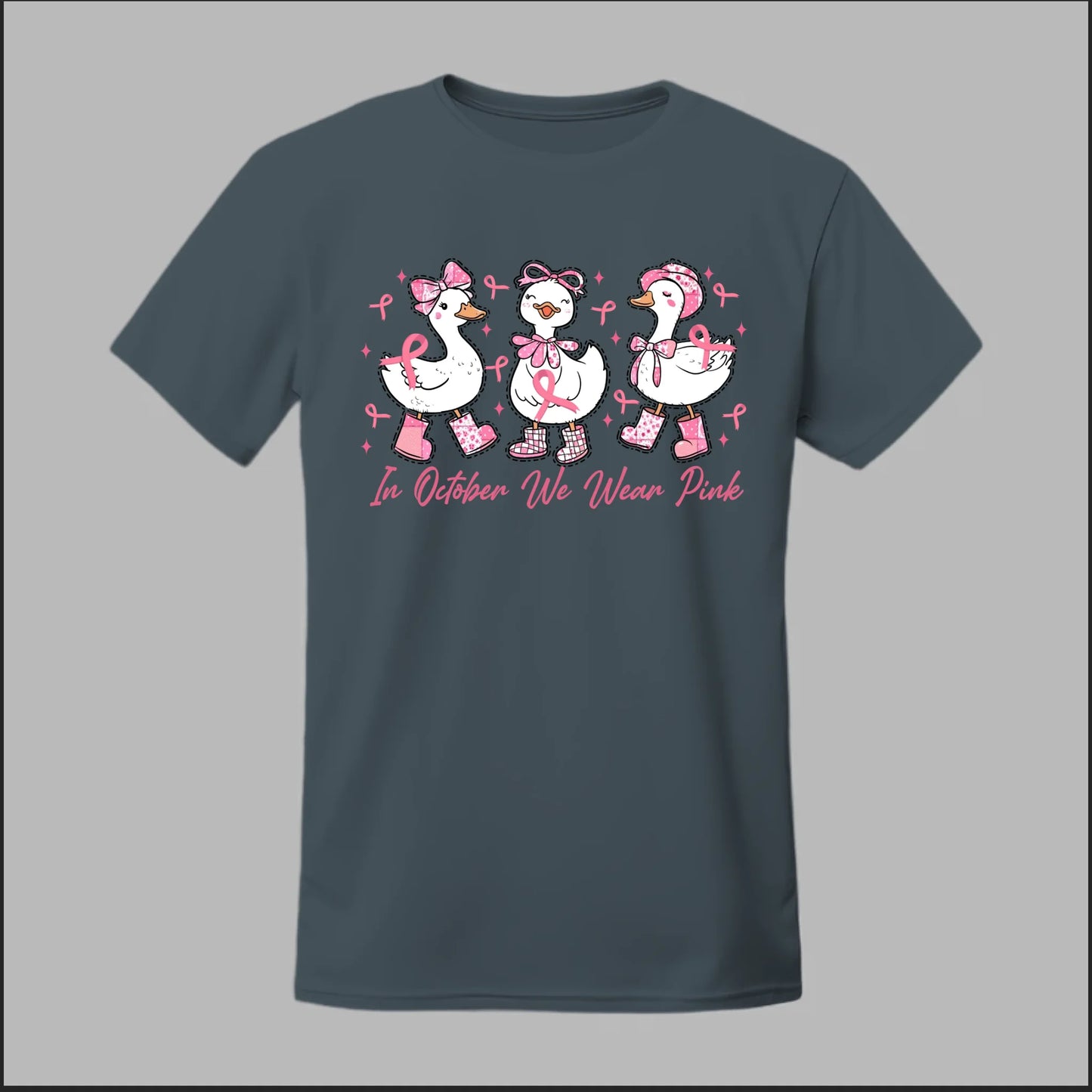 In October We Wear Pink Geese Tee