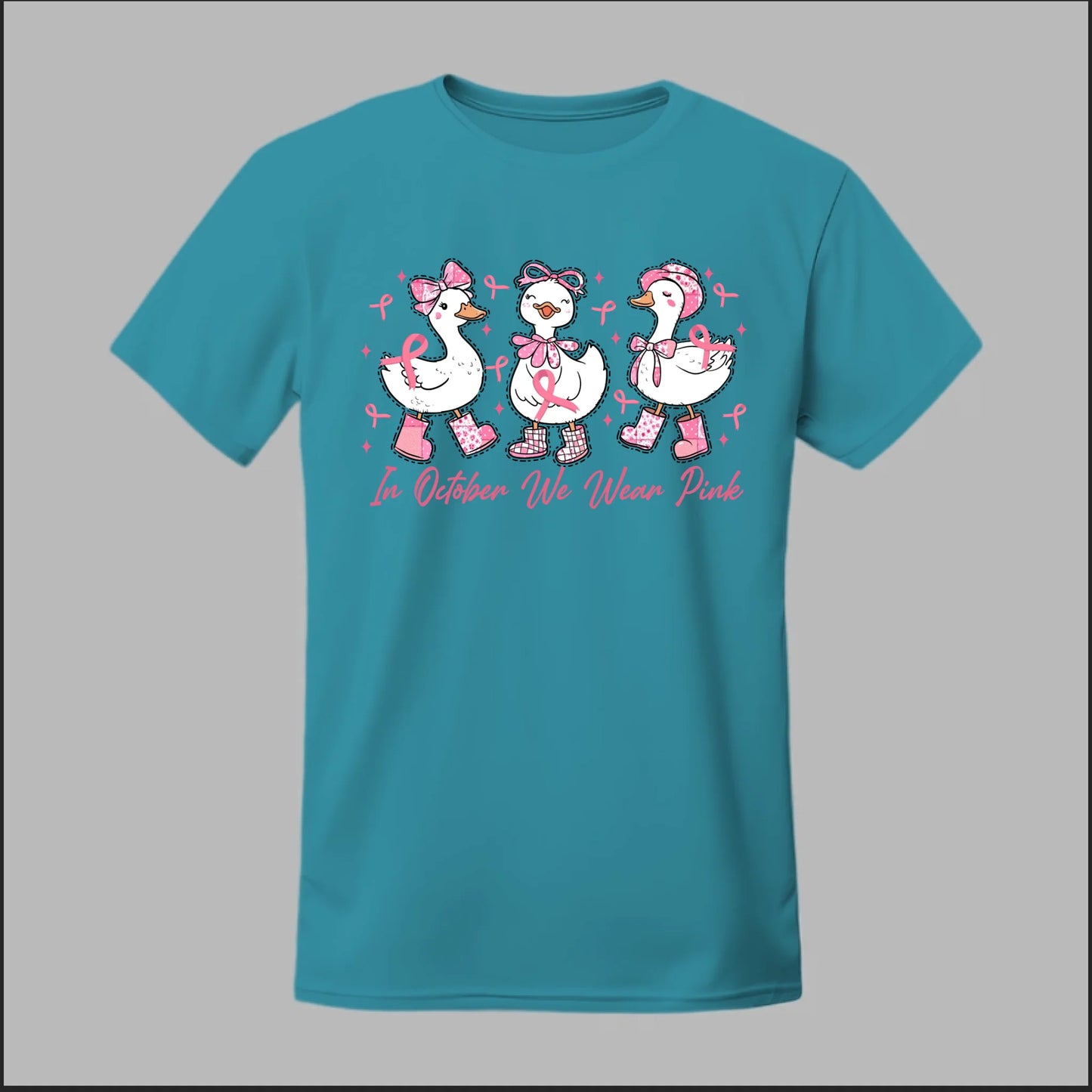 In October We Wear Pink Geese Tee