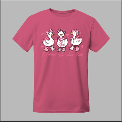 In October We Wear Pink Geese Tee