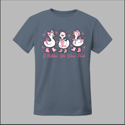 In October We Wear Pink Geese Tee