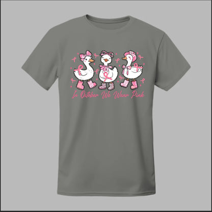 In October We Wear Pink Geese Tee