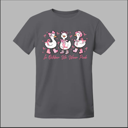 In October We Wear Pink Geese Tee