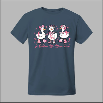 In October We Wear Pink Geese Tee