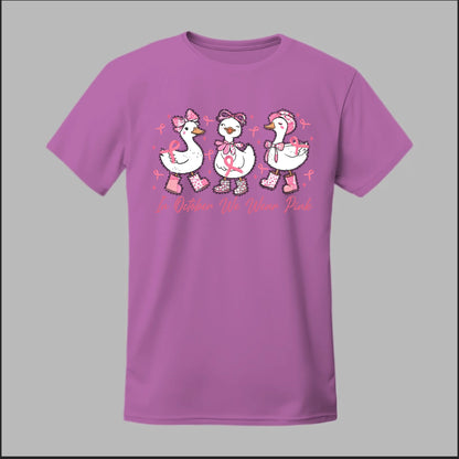 In October We Wear Pink Geese Tee