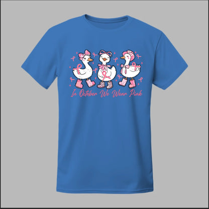 In October We Wear Pink Geese Tee