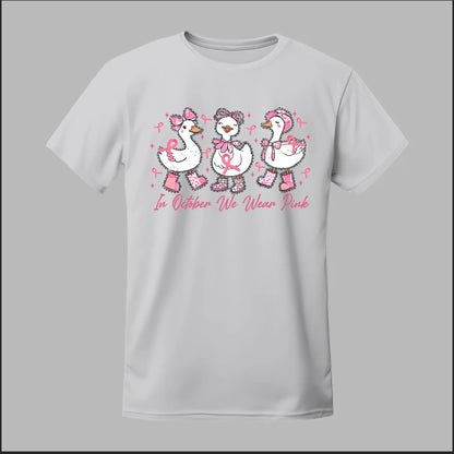 In October We Wear Pink Geese Tee