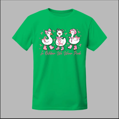 In October We Wear Pink Geese Tee