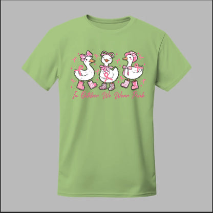 In October We Wear Pink Geese Tee