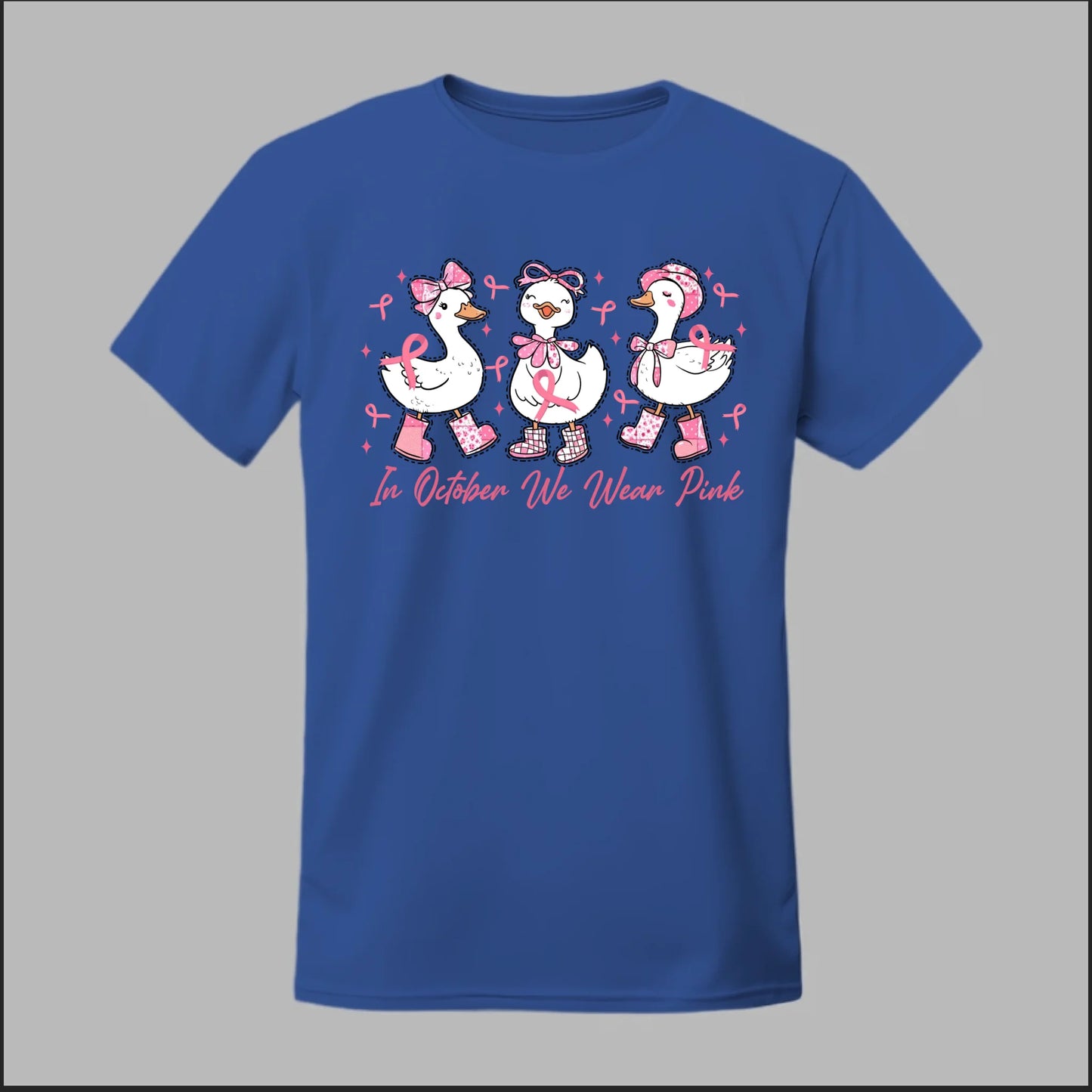 In October We Wear Pink Geese Tee