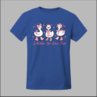 In October We Wear Pink Geese Tee