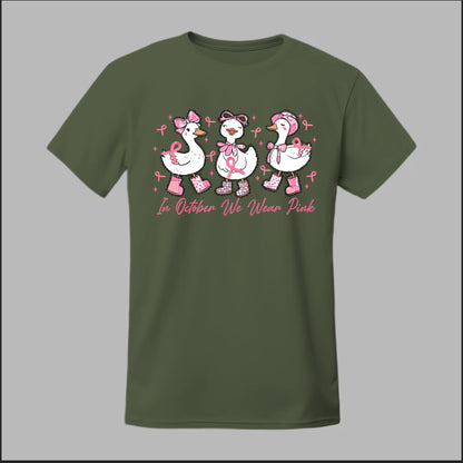 In October We Wear Pink Geese Tee