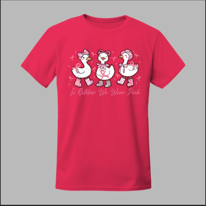 In October We Wear Pink Geese Tee