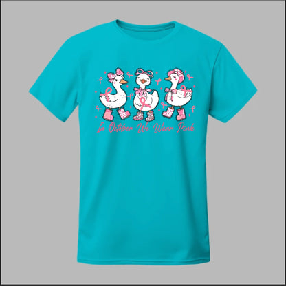 In October We Wear Pink Geese Tee