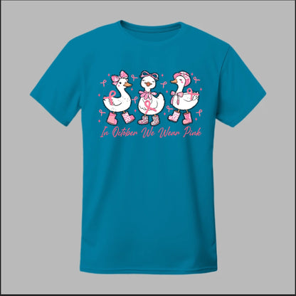 In October We Wear Pink Geese Tee