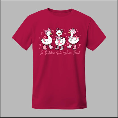 In October We Wear Pink Geese Tee