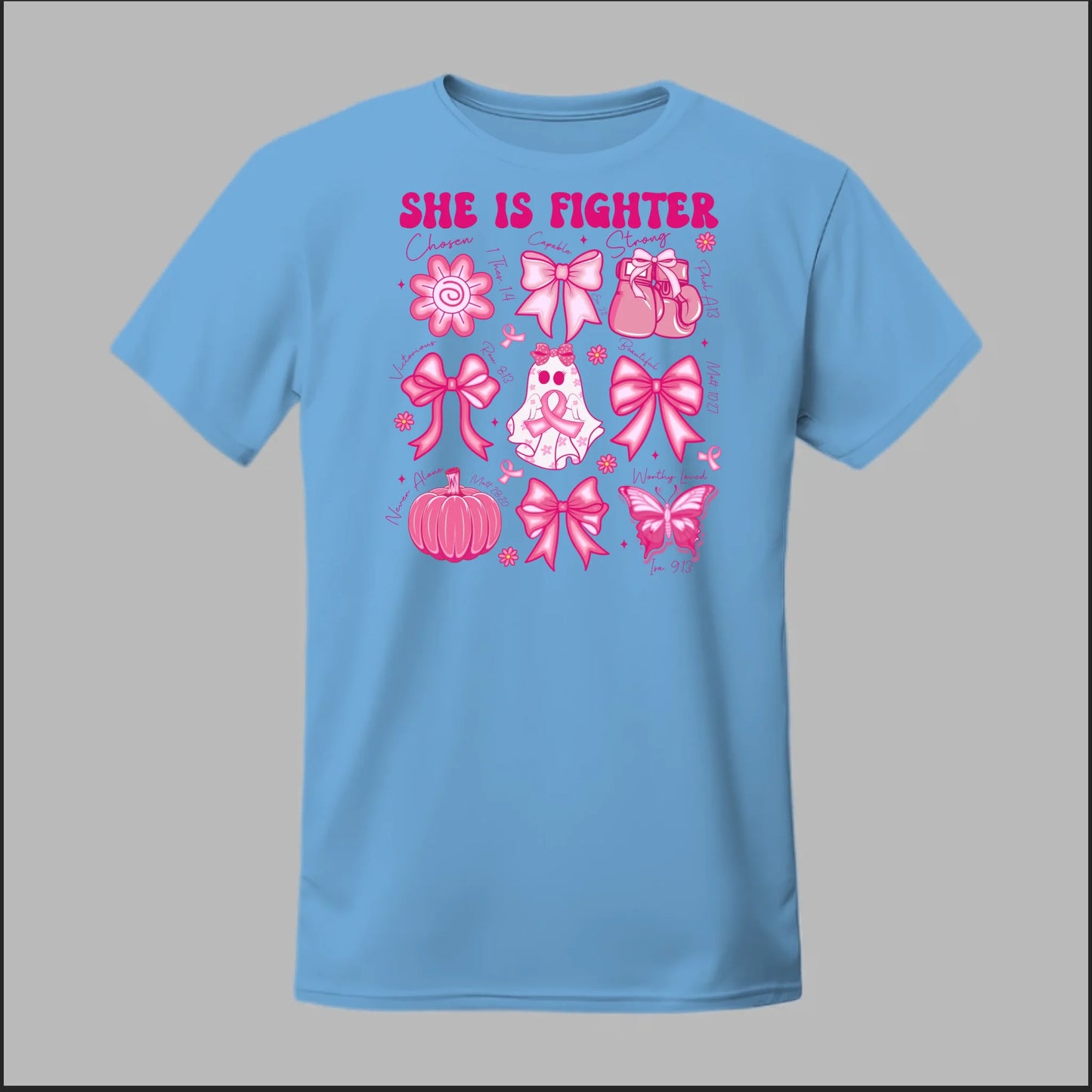 She Is Fighter – Faith & Strength Edition Tee