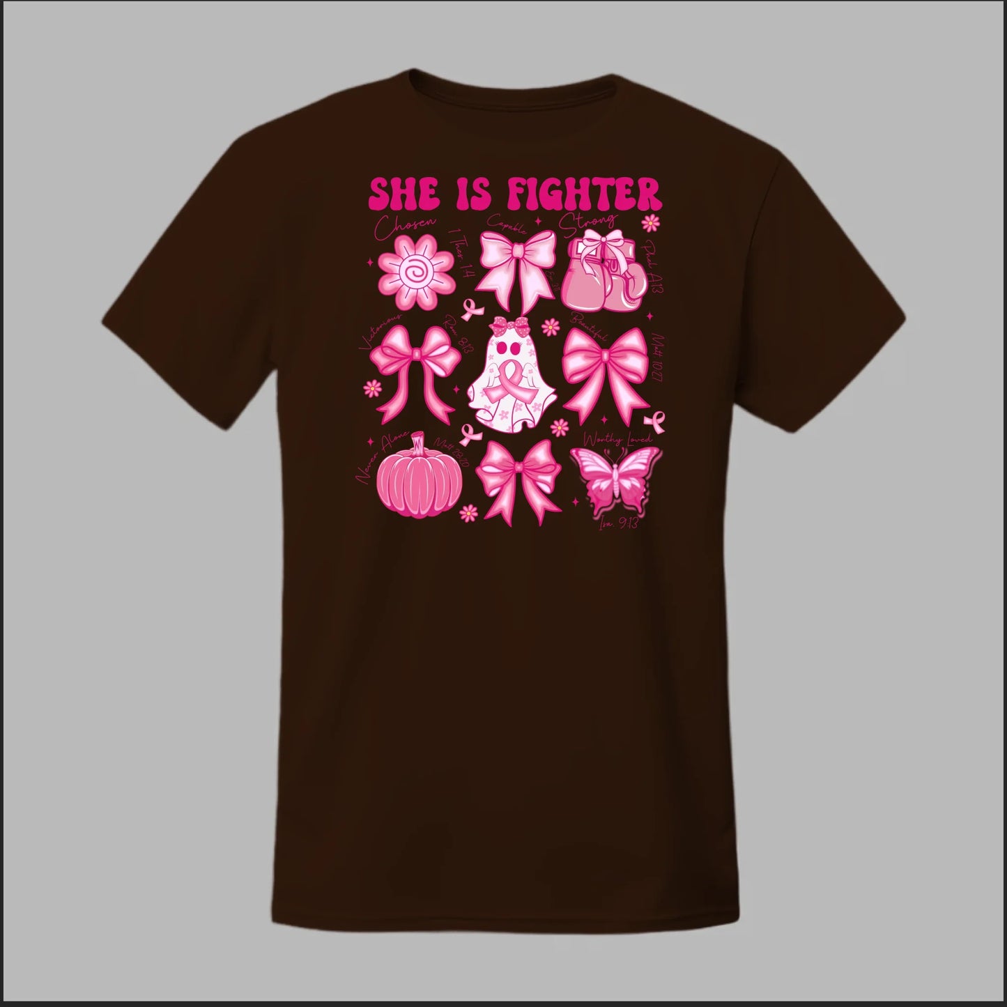 She Is Fighter – Faith & Strength Edition Tee