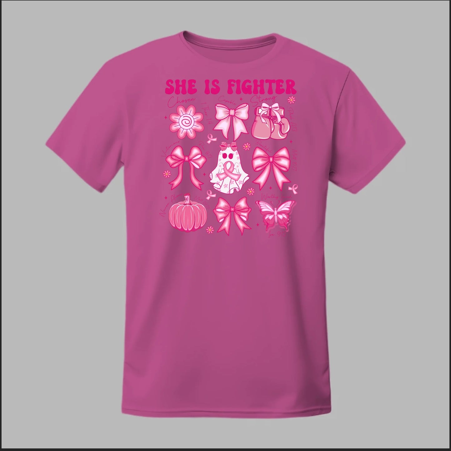 She Is Fighter – Faith & Strength Edition Tee
