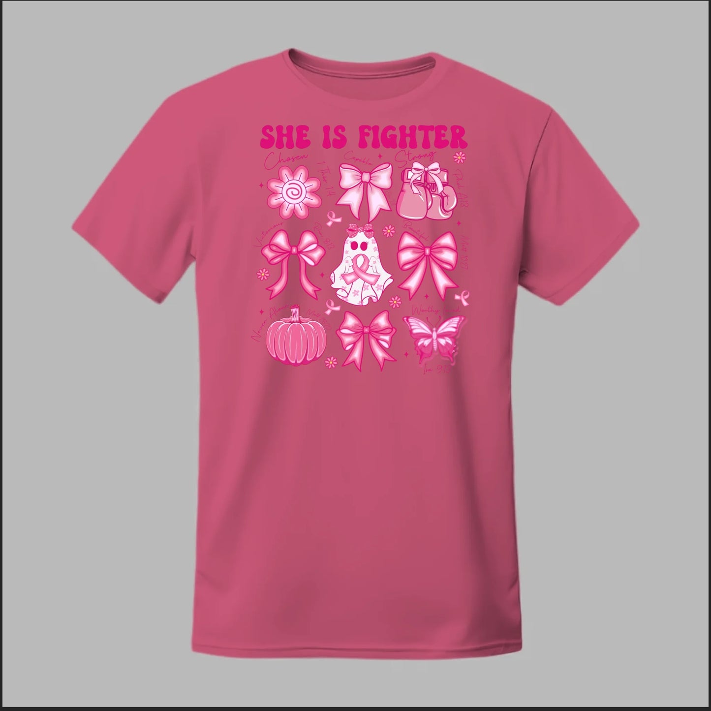 She Is Fighter – Faith & Strength Edition Tee