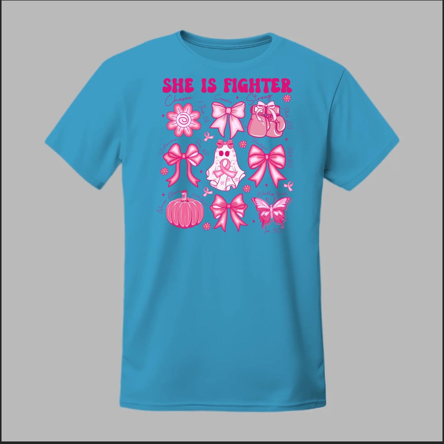 She Is Fighter – Faith & Strength Edition Tee