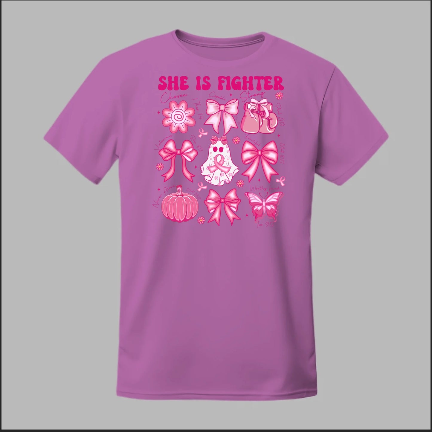 She Is Fighter – Faith & Strength Edition Tee