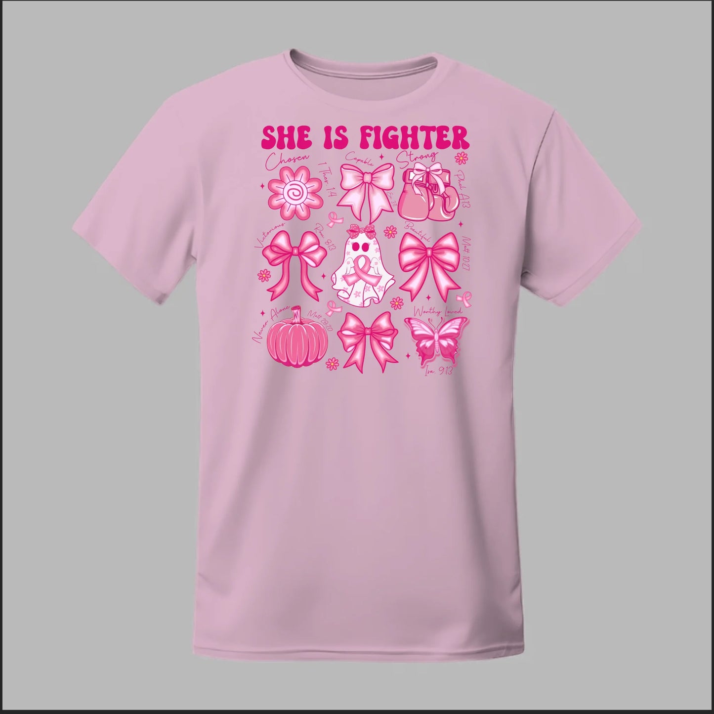 She Is Fighter – Faith & Strength Edition Tee