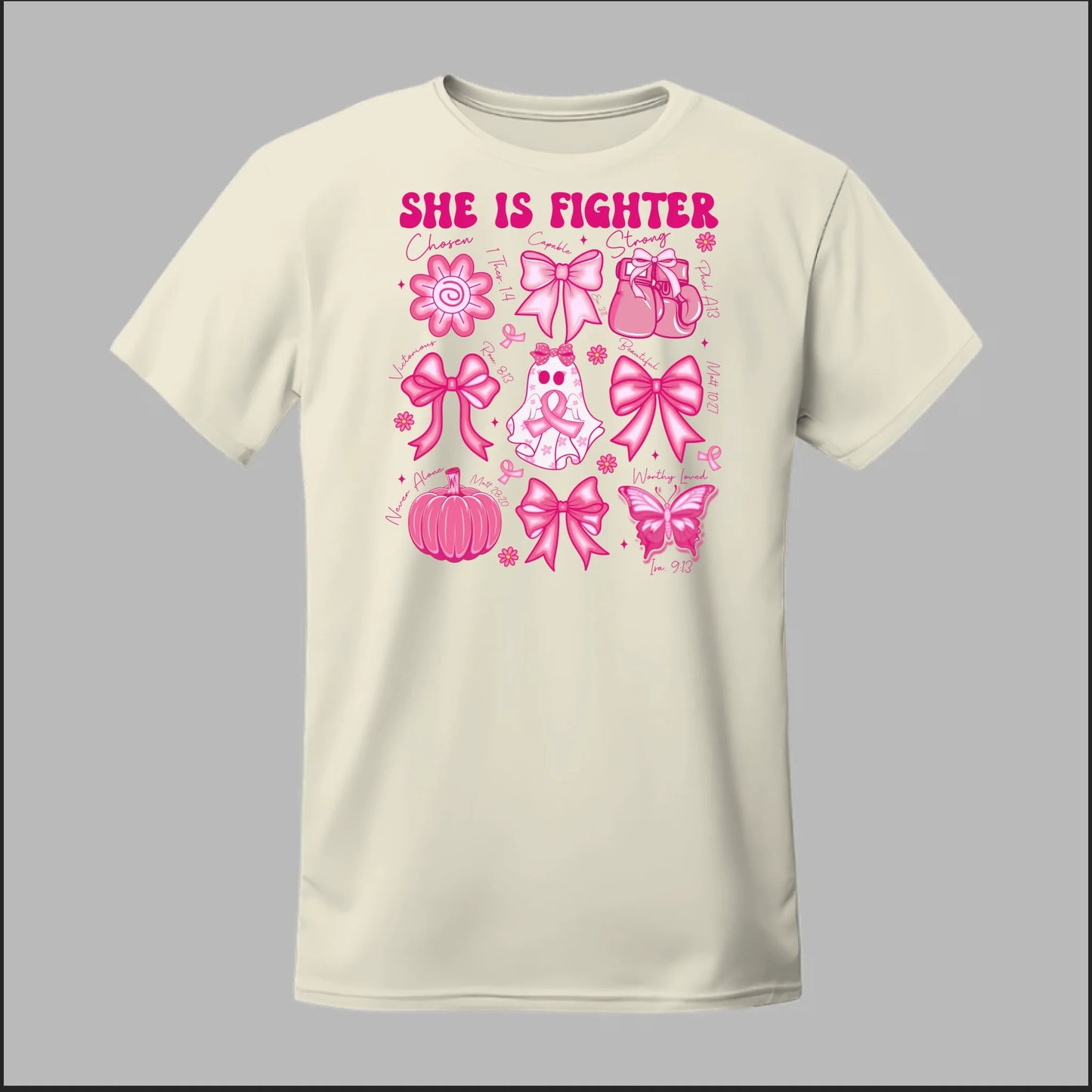 She Is Fighter – Faith & Strength Edition Tee