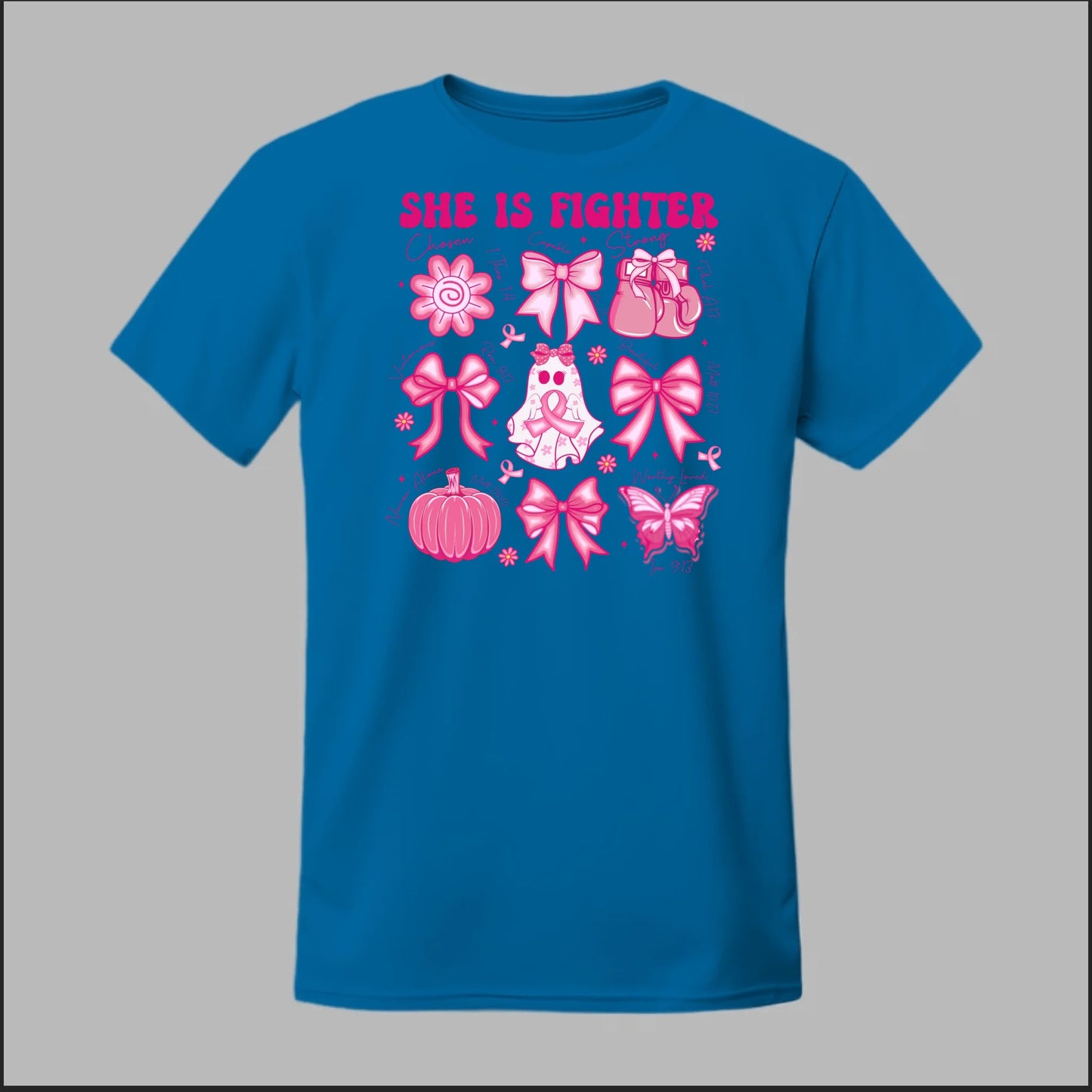 She Is Fighter – Faith & Strength Edition Tee
