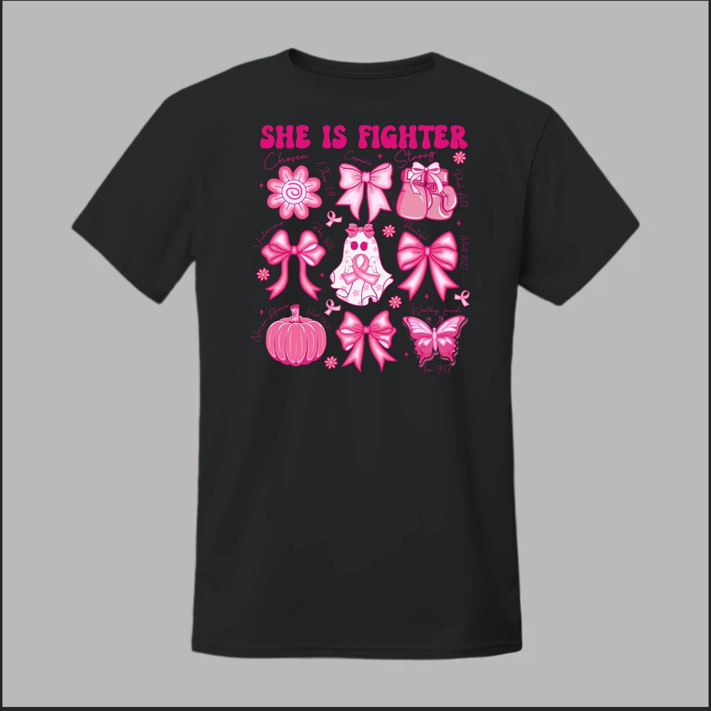 She Is Fighter – Faith & Strength Edition Tee