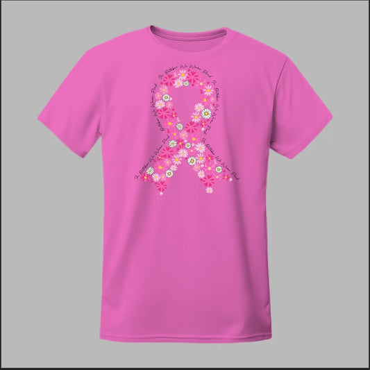 Floral Ribbon – Bold Strength Tee