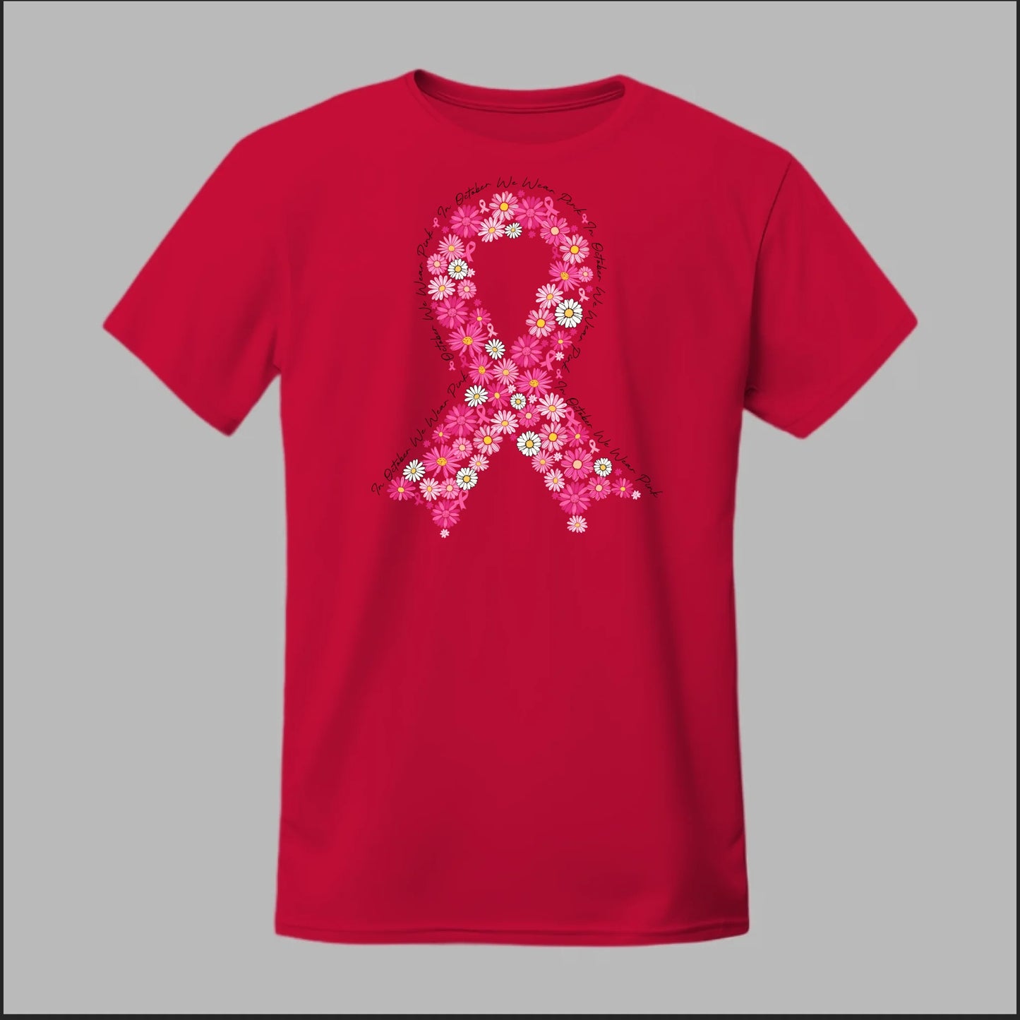 Floral Ribbon – Bold Strength Tee
