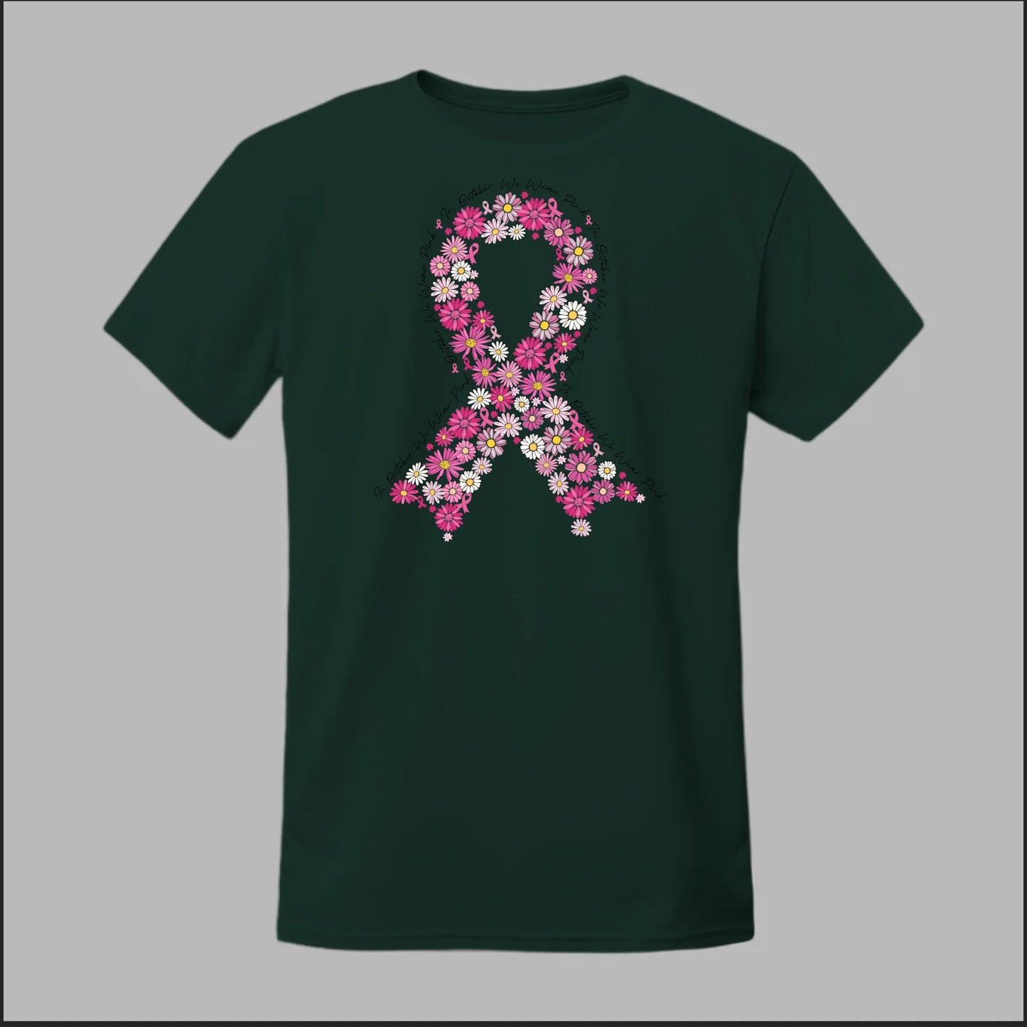 Floral Ribbon – Bold Strength Tee