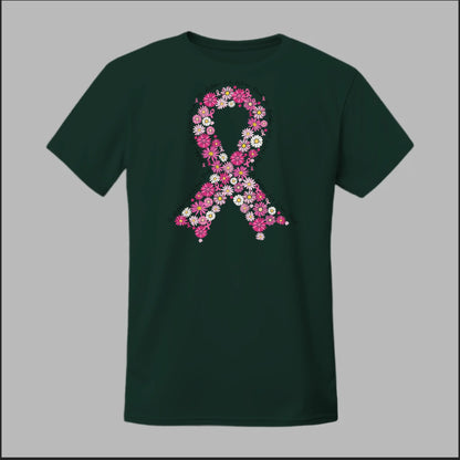 Floral Ribbon – Bold Strength Tee
