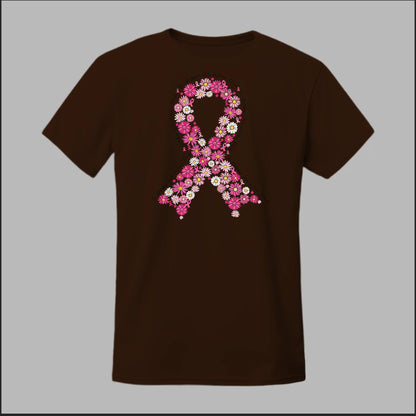 Floral Ribbon – Bold Strength Tee