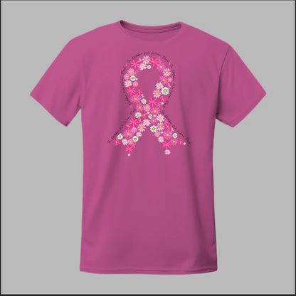 Floral Ribbon – Bold Strength Tee