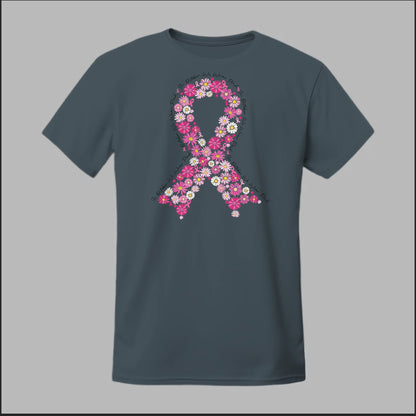 Floral Ribbon – Bold Strength Tee