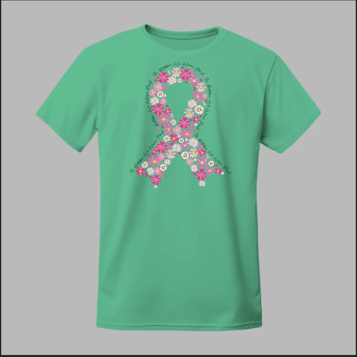 Floral Ribbon – Bold Strength Tee