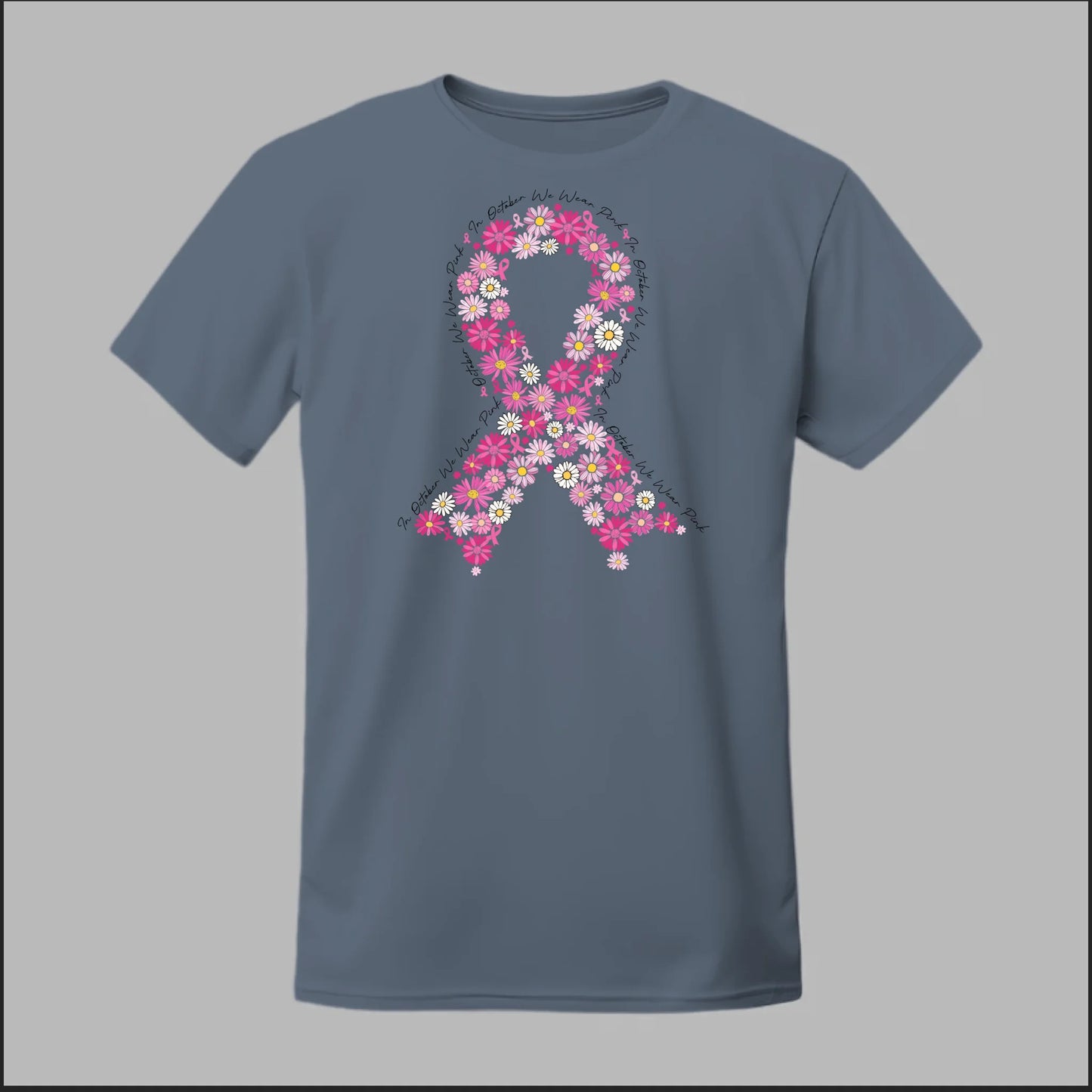 Floral Ribbon – Bold Strength Tee