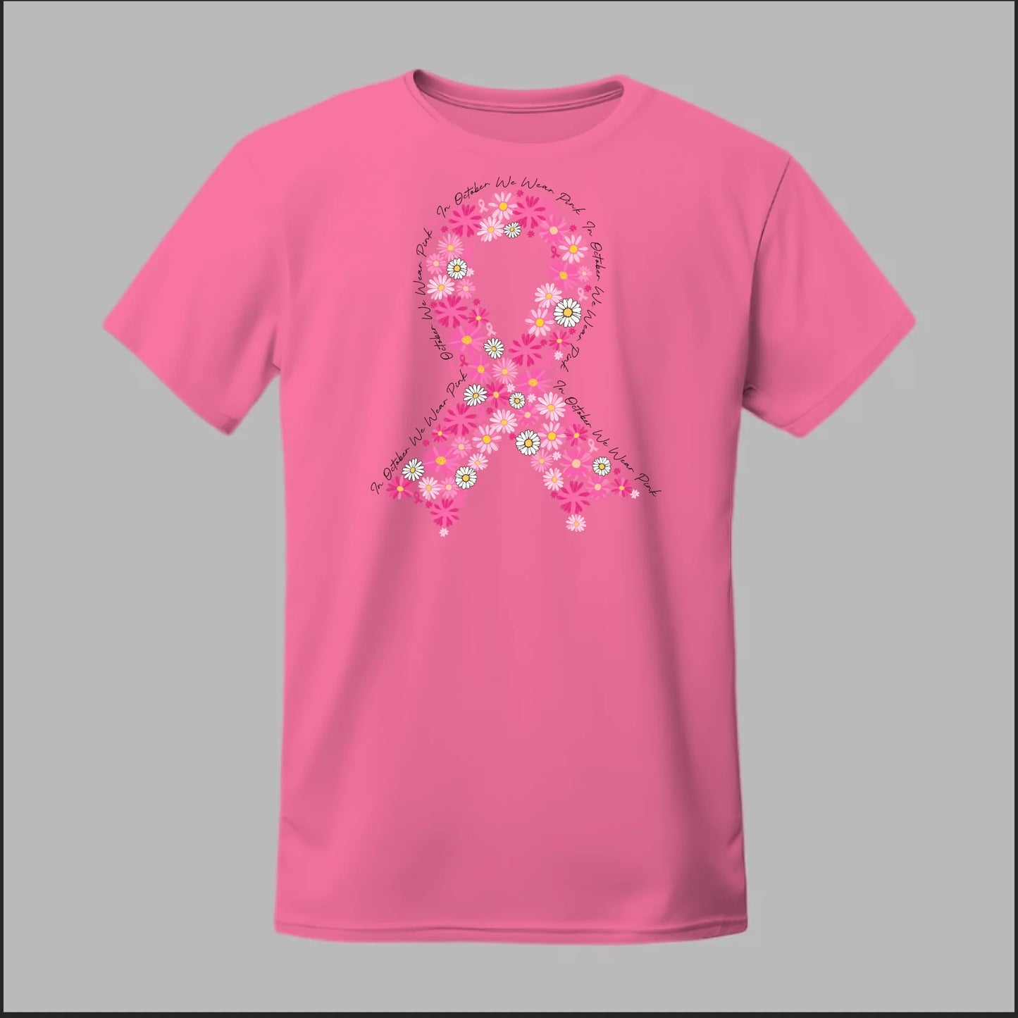 Floral Ribbon – Bold Strength Tee