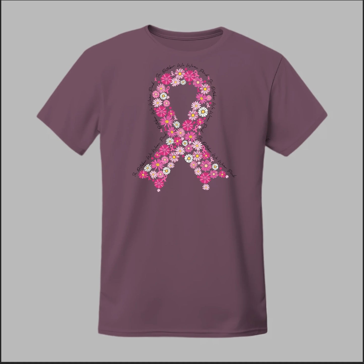 Floral Ribbon – Bold Strength Tee