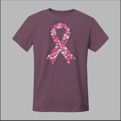 Floral Ribbon – Bold Strength Tee