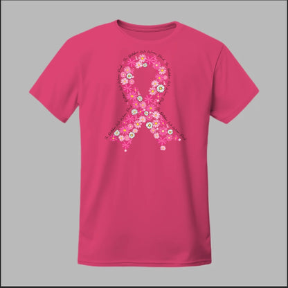 Floral Ribbon – Bold Strength Tee