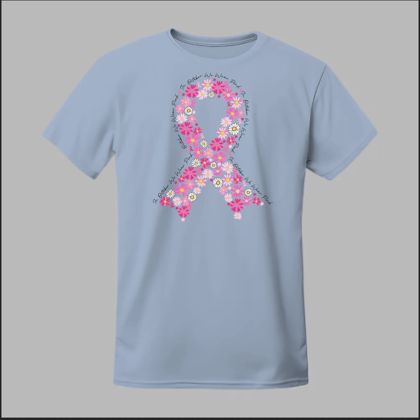 Floral Ribbon – Bold Strength Tee