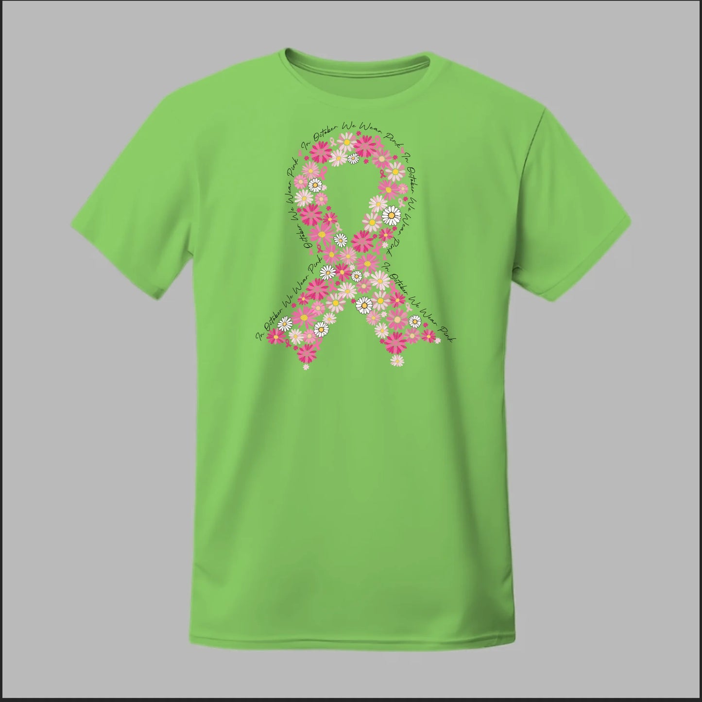 Floral Ribbon – Bold Strength Tee