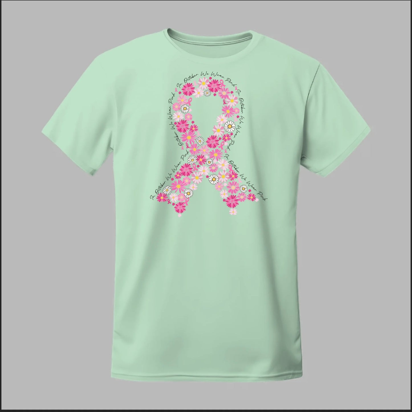 Floral Ribbon – Bold Strength Tee