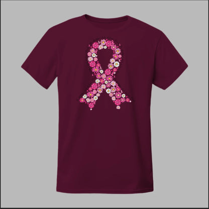 Floral Ribbon – Bold Strength Tee