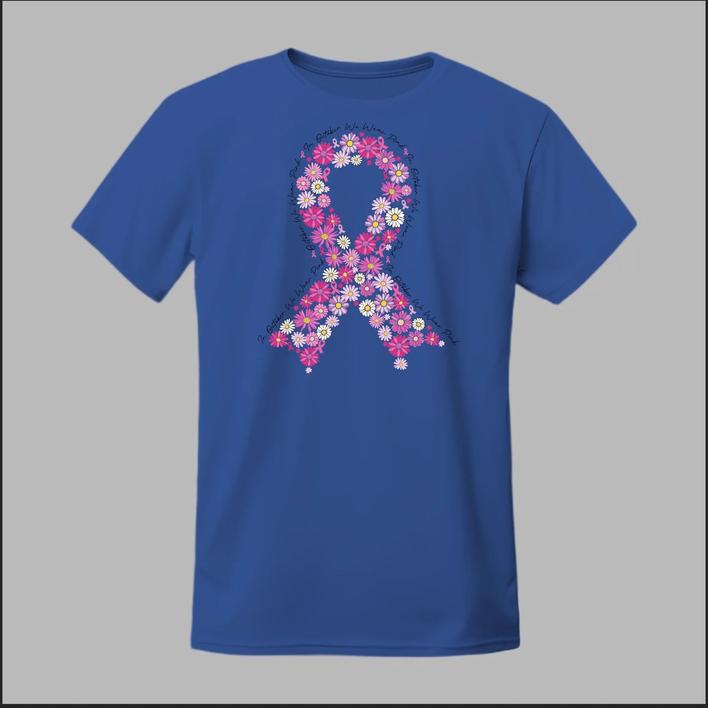 Floral Ribbon – Bold Strength Tee