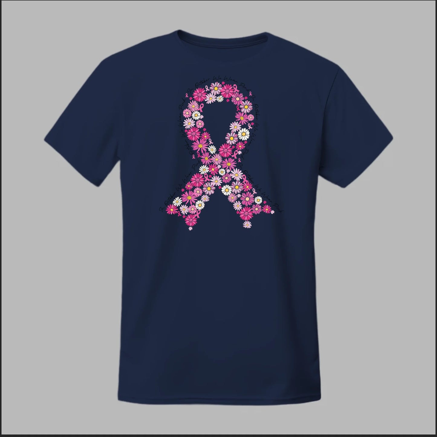 Floral Ribbon – Bold Strength Tee