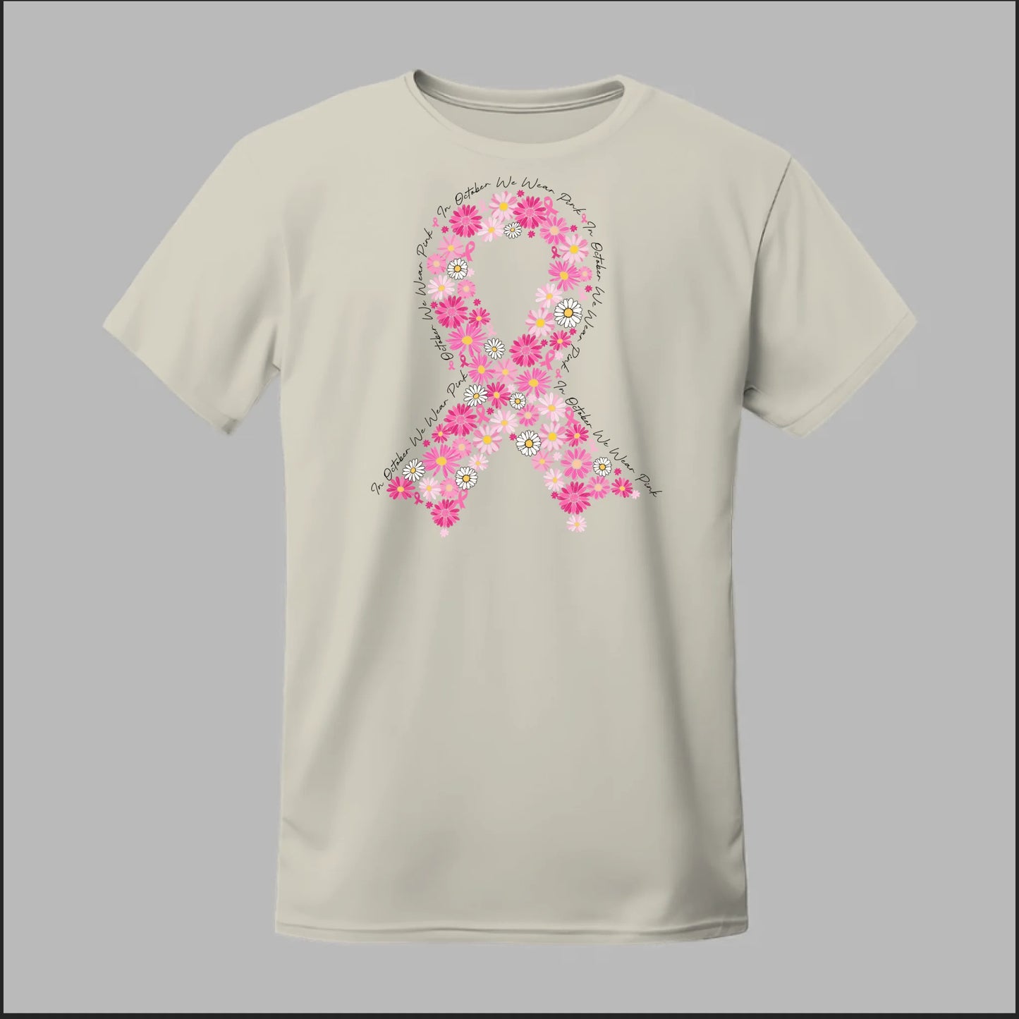 Floral Ribbon – Bold Strength Tee